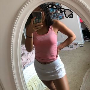 White tennis skirt